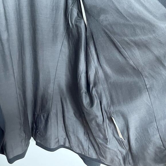 MM. Lafleur Womens The Roxane Double Breasted Blazer Size 2X Black Twill Career - Picture 9 of 14